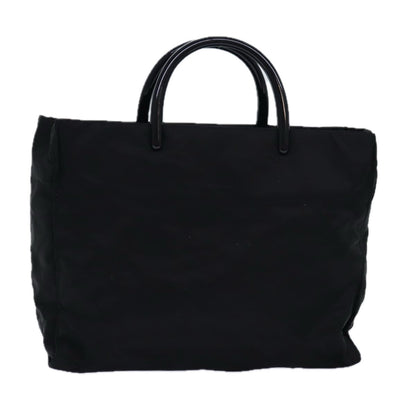 PRADA Hand Bag Nylon Black Auth ar12281