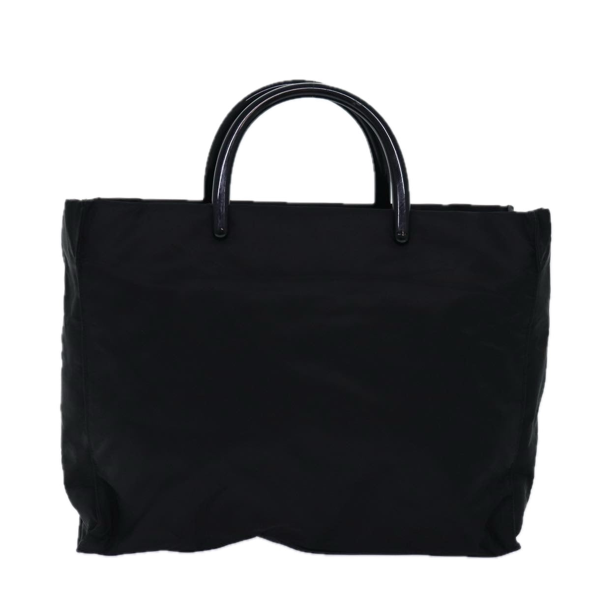 PRADA Hand Bag Nylon Black Auth ar12281