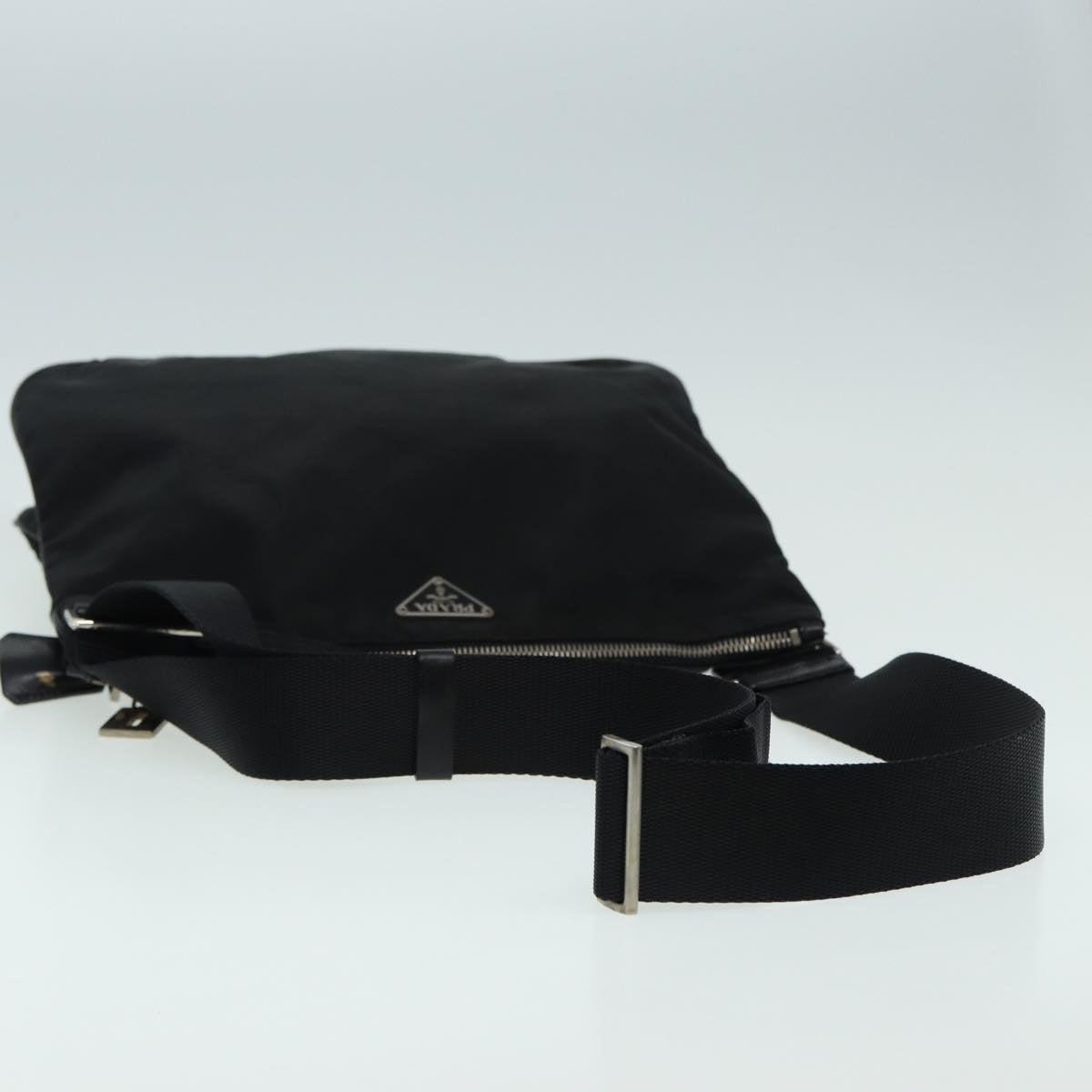 PRADA Shoulder Bag Nylon Black Auth ar12303