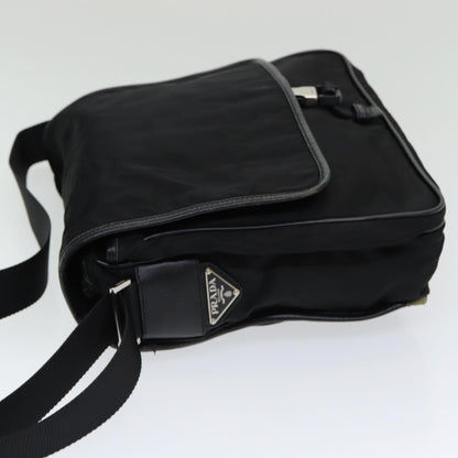 PRADA Shoulder Bag Nylon Black Auth ar12322