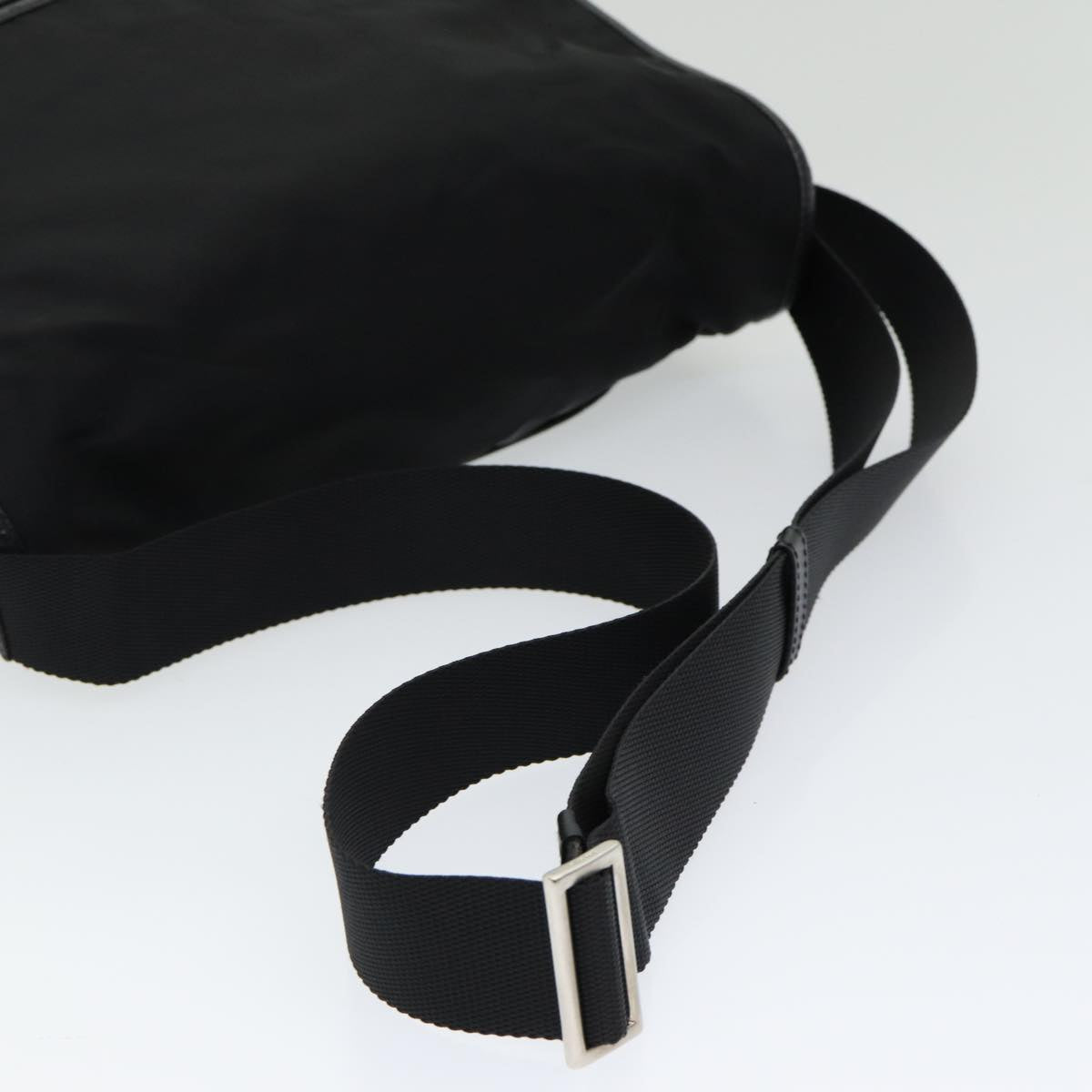 PRADA Shoulder Bag Nylon Black Auth ar12322