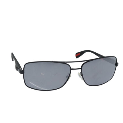 PRADA Sports Sunglasses metal Black Auth ar12437