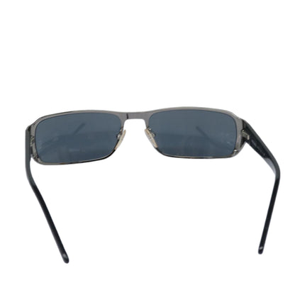 PRADA Sunglasses metal Black Silver Auth ar12441