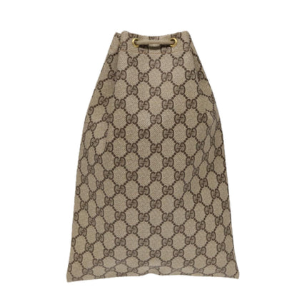 GUCCI GG Supreme Purse Hand Bag PVC Leather Beige Gold 97 19 303 Auth ar12496