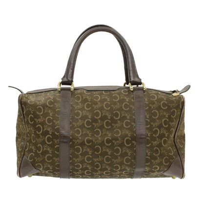 Celine C Macadam Horse Carriage Canvas Hand Bag Brown  ar2957