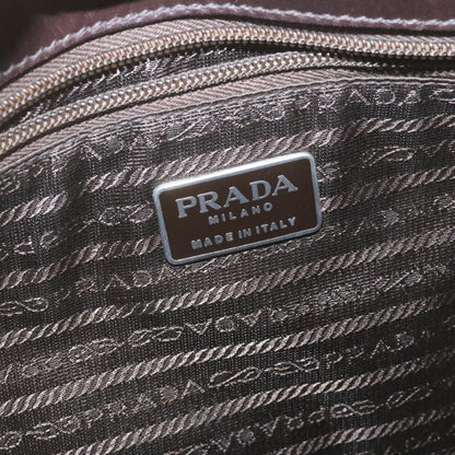 Prada Leather Hand Bag Brown  ar6360