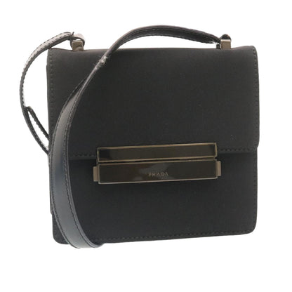 PRADA Shoulder Bag Nylon Black Auth ar6449