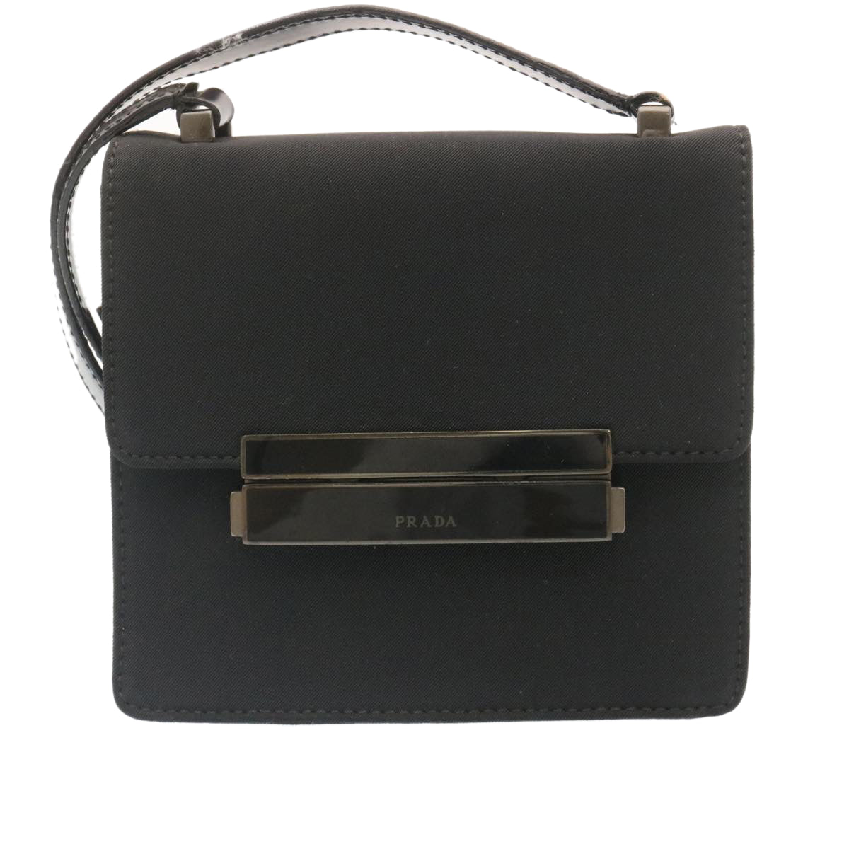 Prada Shoulder Bag Nylon Black  ar6449