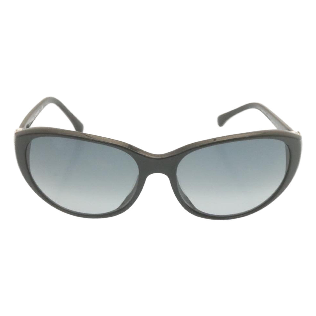 CHANEL Sunglasses Black CC Auth ar6545