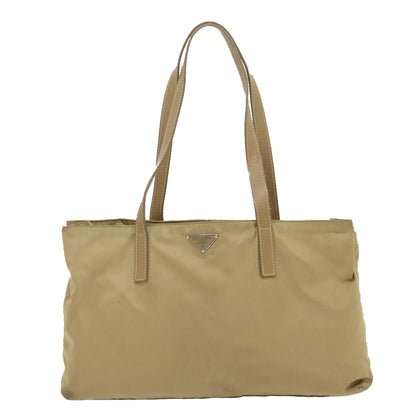 Prada Tote Bag Nylon Beige  ar6825