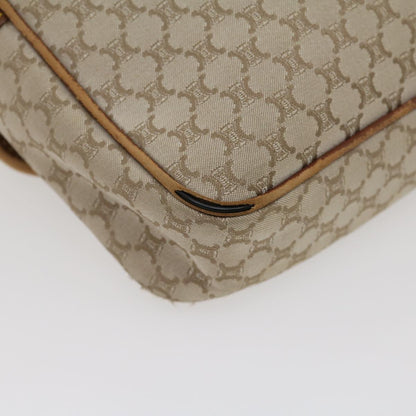 Celine Macadam Canvas Shoulder Bag Beige Brown  ar7069