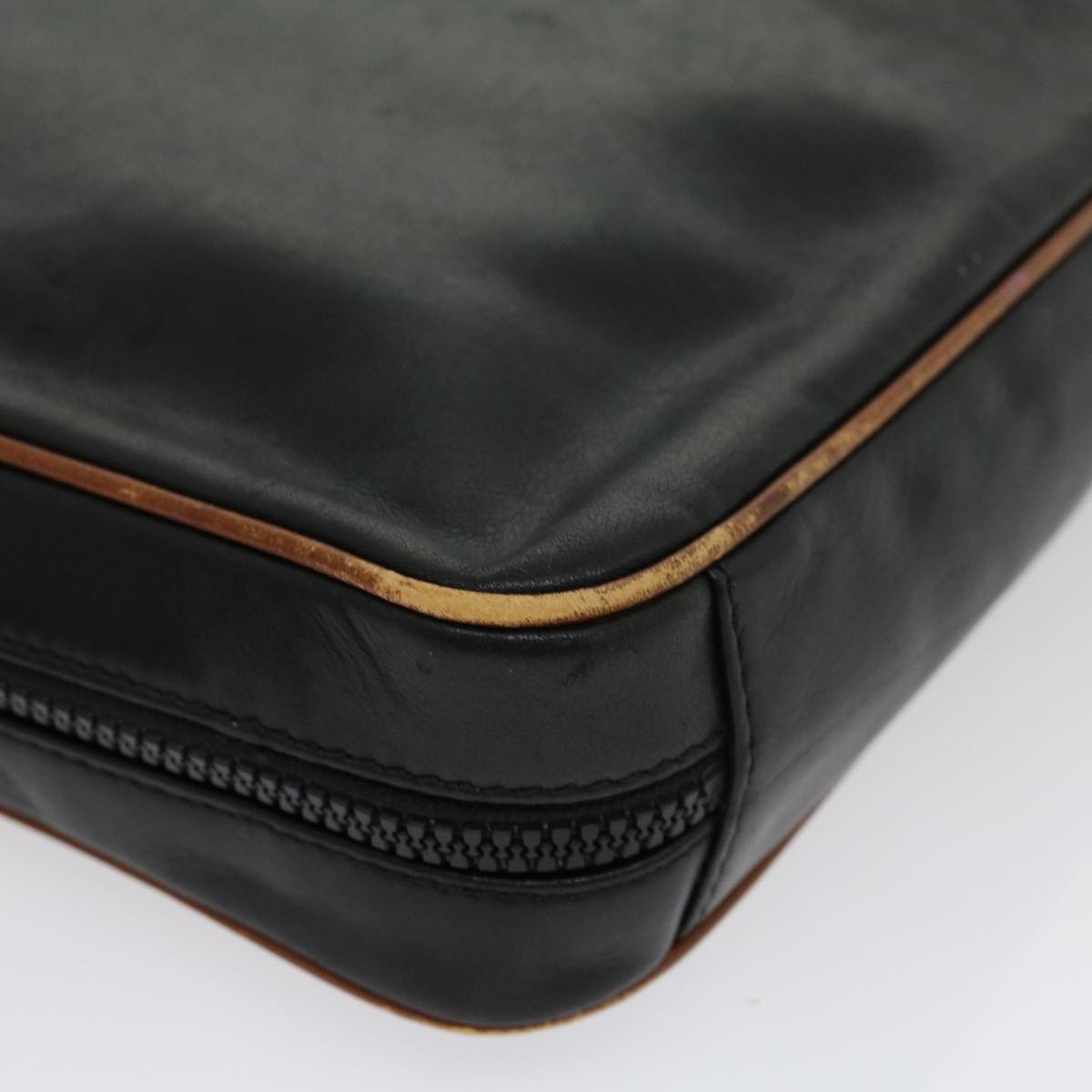 Celine Clutch Bag Leather Black  ar7220