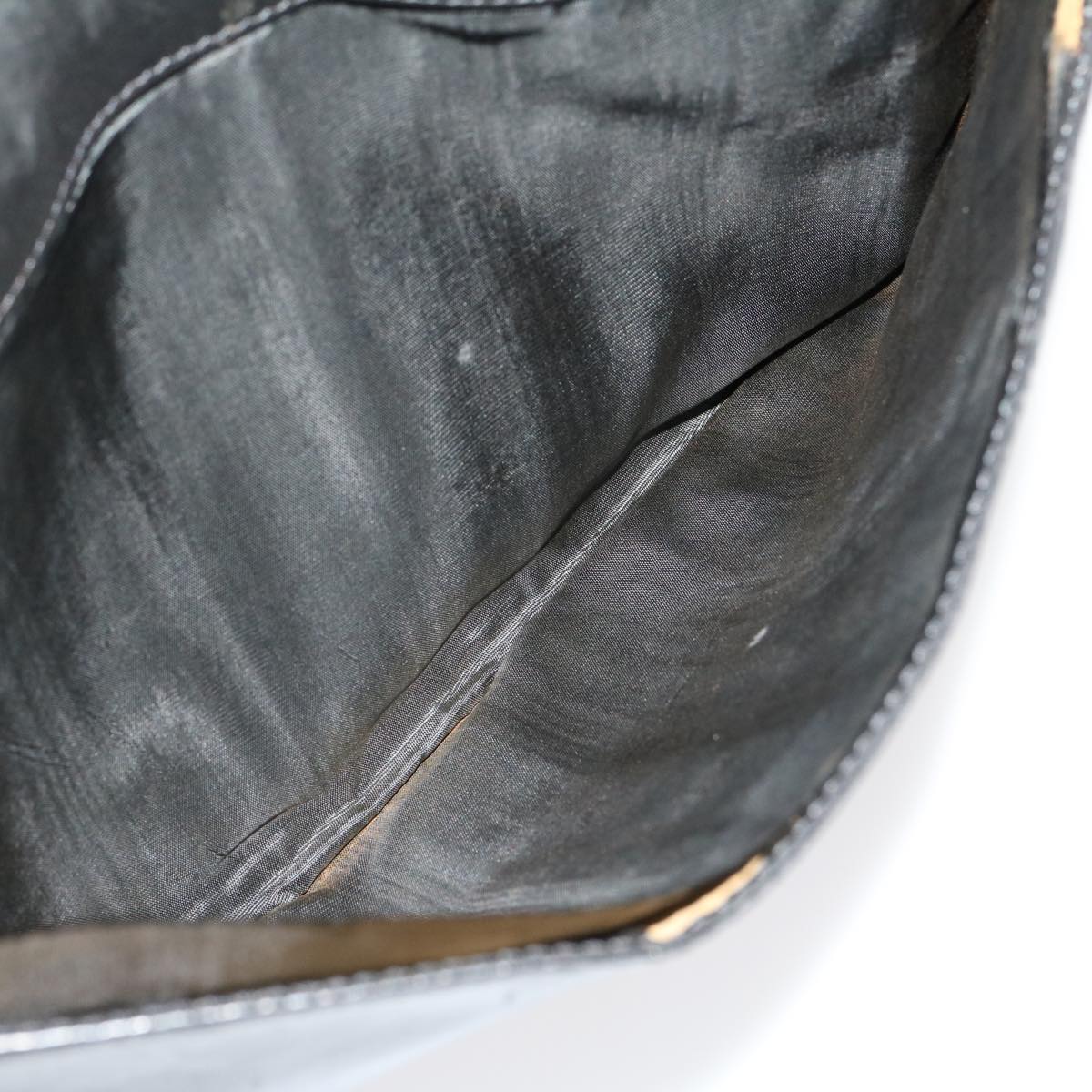 Celine Clutch Bag Leather Black  ar7220