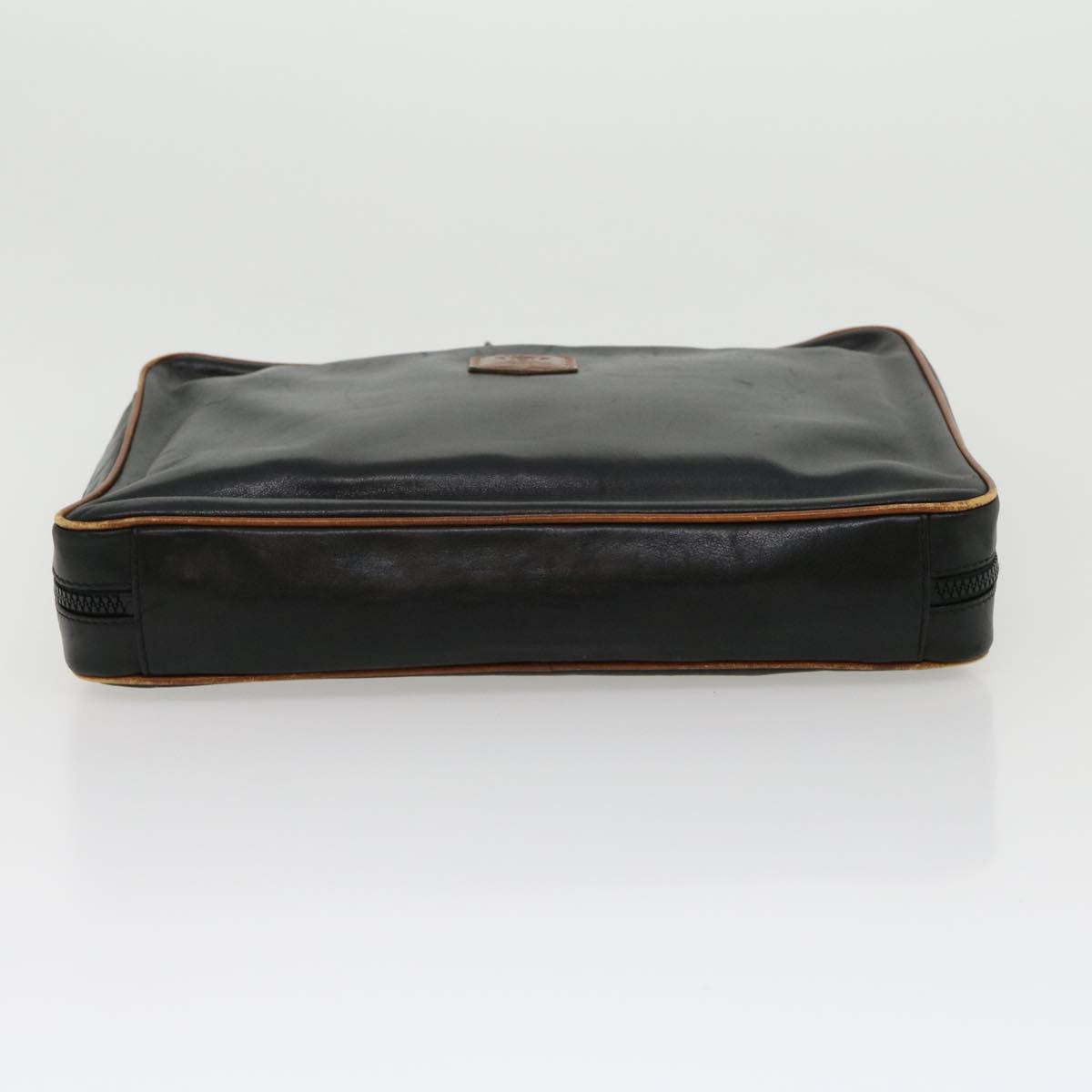 Celine Clutch Bag Leather Black  ar7220