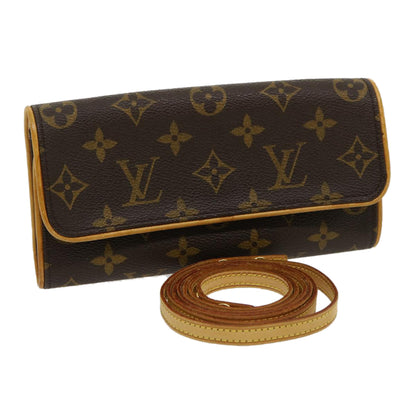 LOUIS VUITTON Monogram Pochette Twin PM Shoulder Bag M51854 LV Auth ar7252