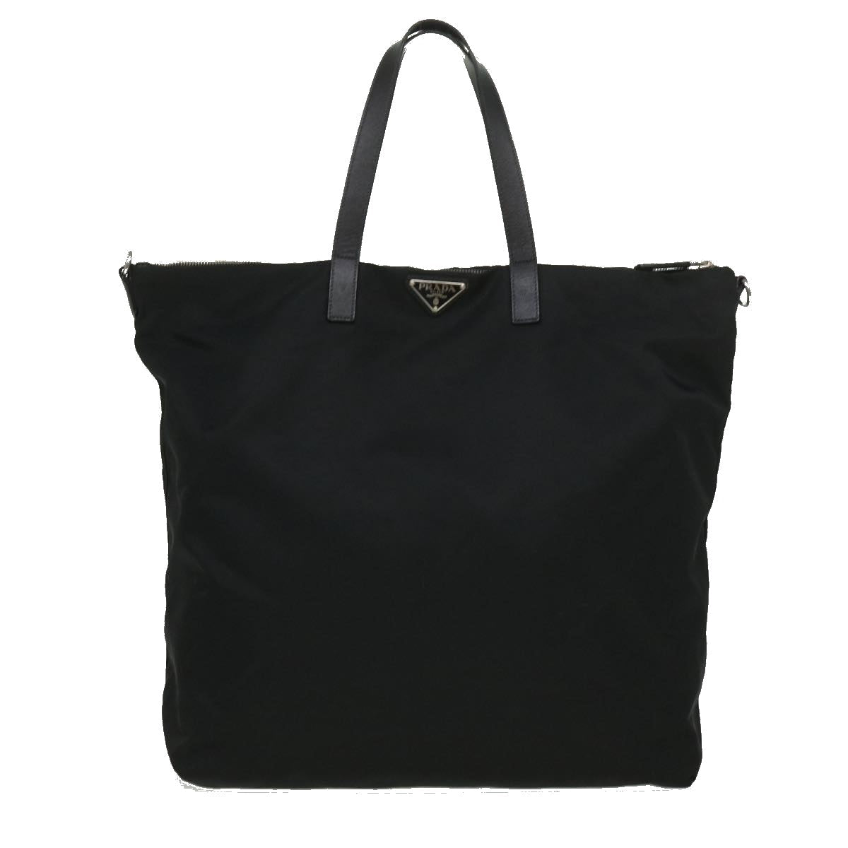 Prada HF stitch Tote Bag Nylon Leather Black  ar7839