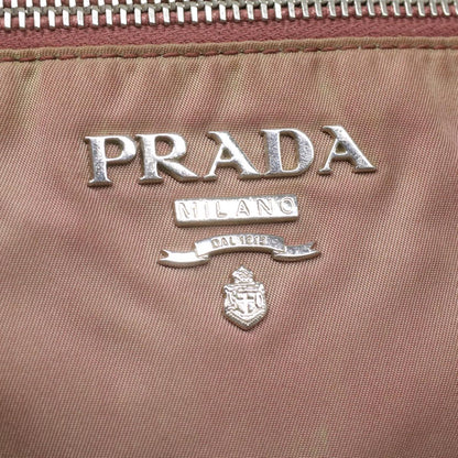 Prada Shoulder Bag Nylon Wine Red  ar8327