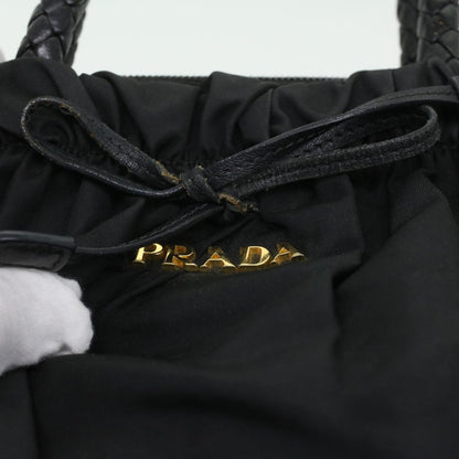 Prada Hand Bag Nylon Black  ar8451