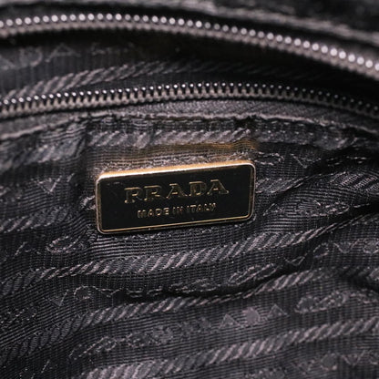 Prada Hand Bag Nylon Black  ar8451