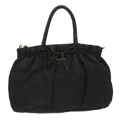 Prada Hand Bag Nylon Black  ar8451