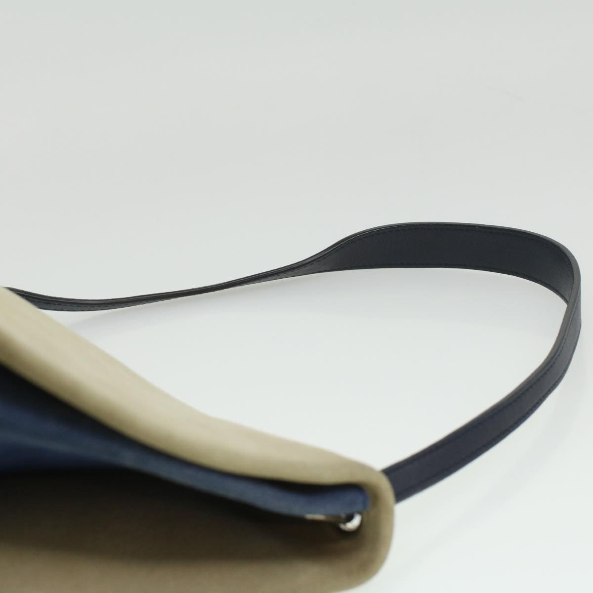 Celine Shoulder Bag Suede Beige Blue black  ar8501