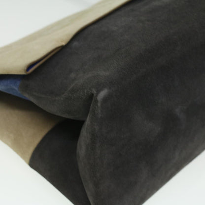 Celine Shoulder Bag Suede Beige Blue black  ar8501