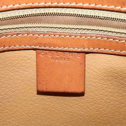 Celine Macadam Canvas Clutch Bag PVC Leather Brown  ar8568
