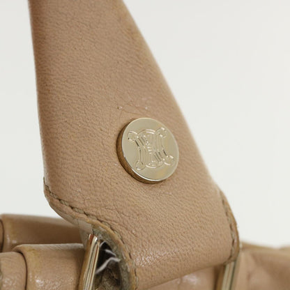Celine Shoulder Bag Leather Beige  ar8683
