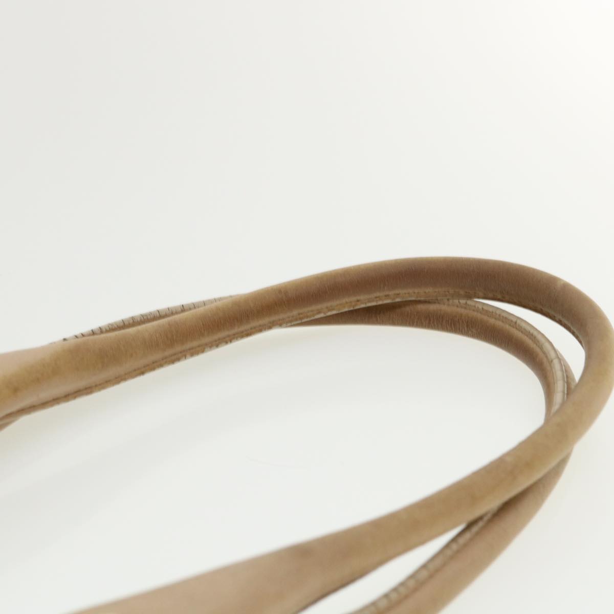 Celine Shoulder Bag Leather Beige  ar8683