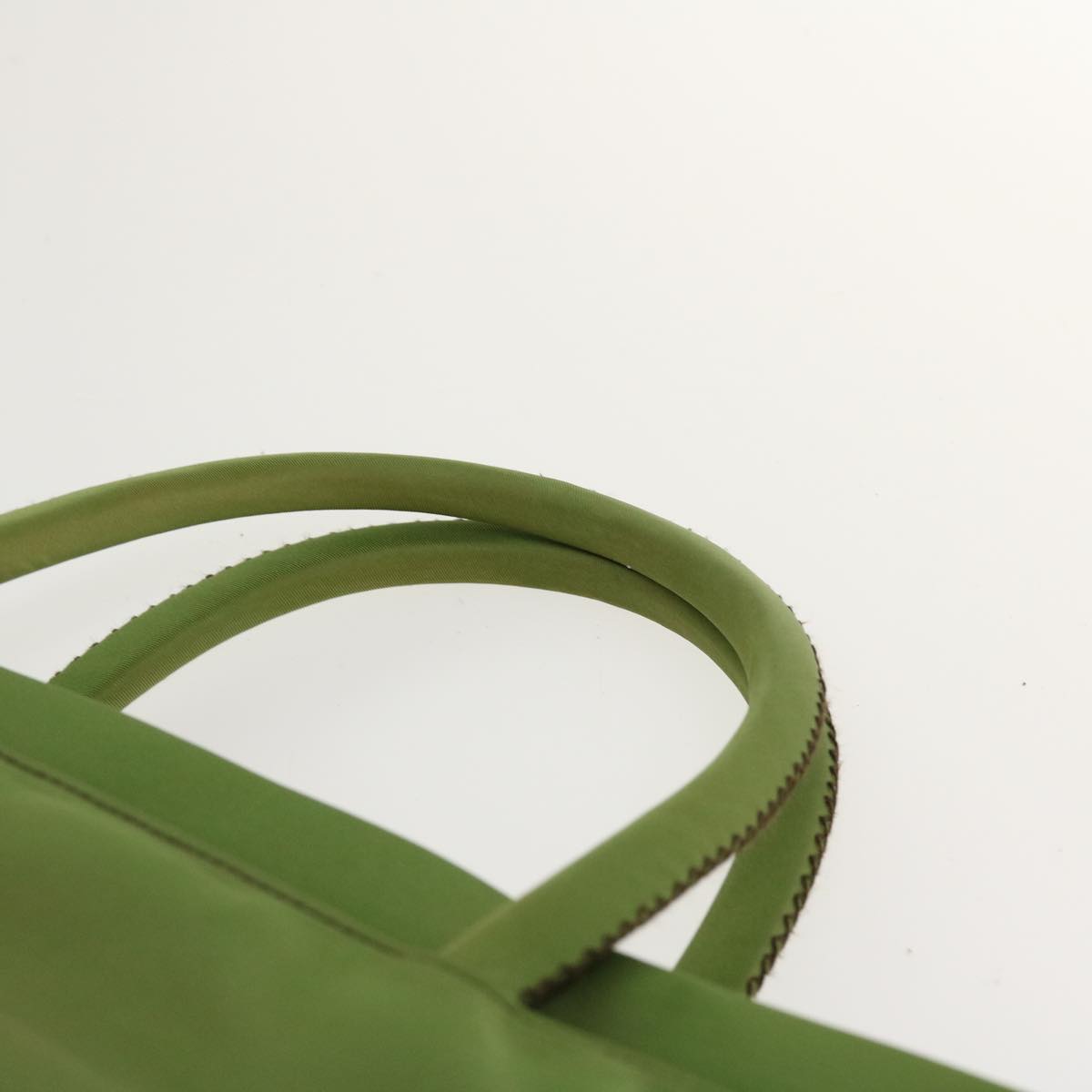 Prada Hand Bag Nylon Khaki  ar8992