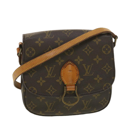 LOUIS VUITTON Monogram Saint Cloud MM Shoulder Bag M51243 LV ar9105