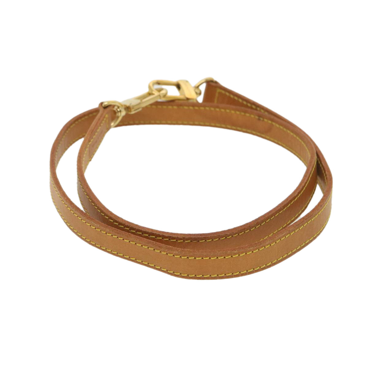 LOUIS VUITTON Shoulder Strap Leather 35.4"" Beige LV ar9129