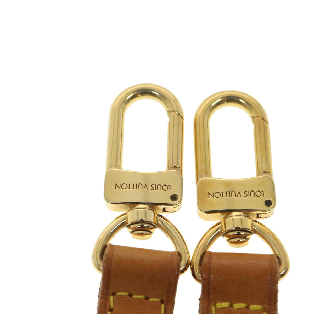 LOUIS VUITTON Shoulder Strap Leather 35.4"" Beige LV ar9129
