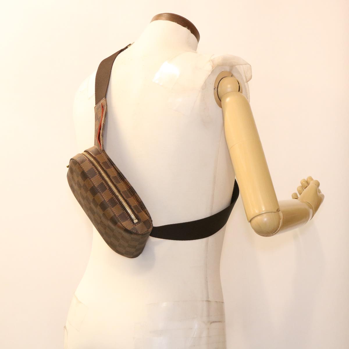 LOUIS VUITTON Damier Ebene Geronimos Shoulder Bag N51994 LV ar9139