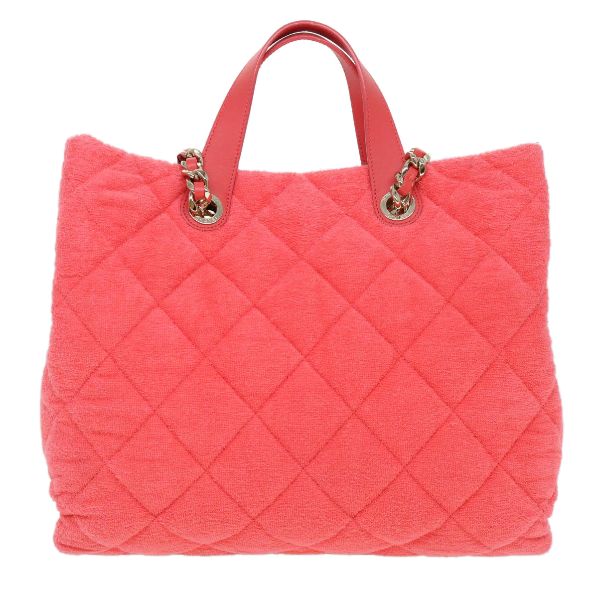 Chanel Chain Hand Bag Pile way Pink CC Auth arA