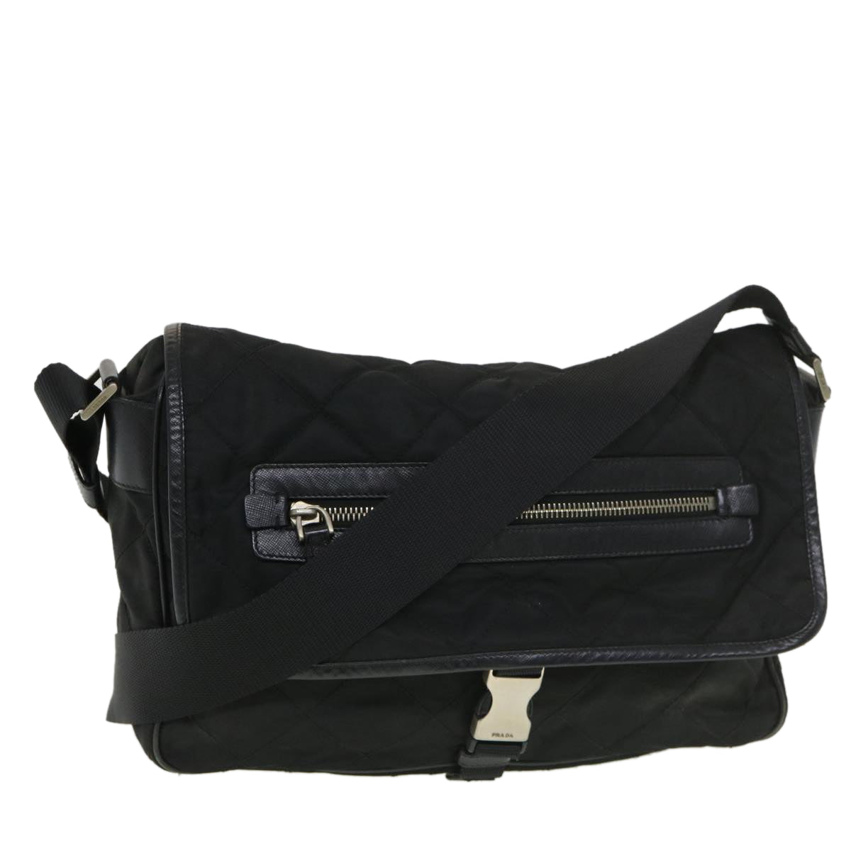 Prada Shoulder Bag Nylon Black  ar9170