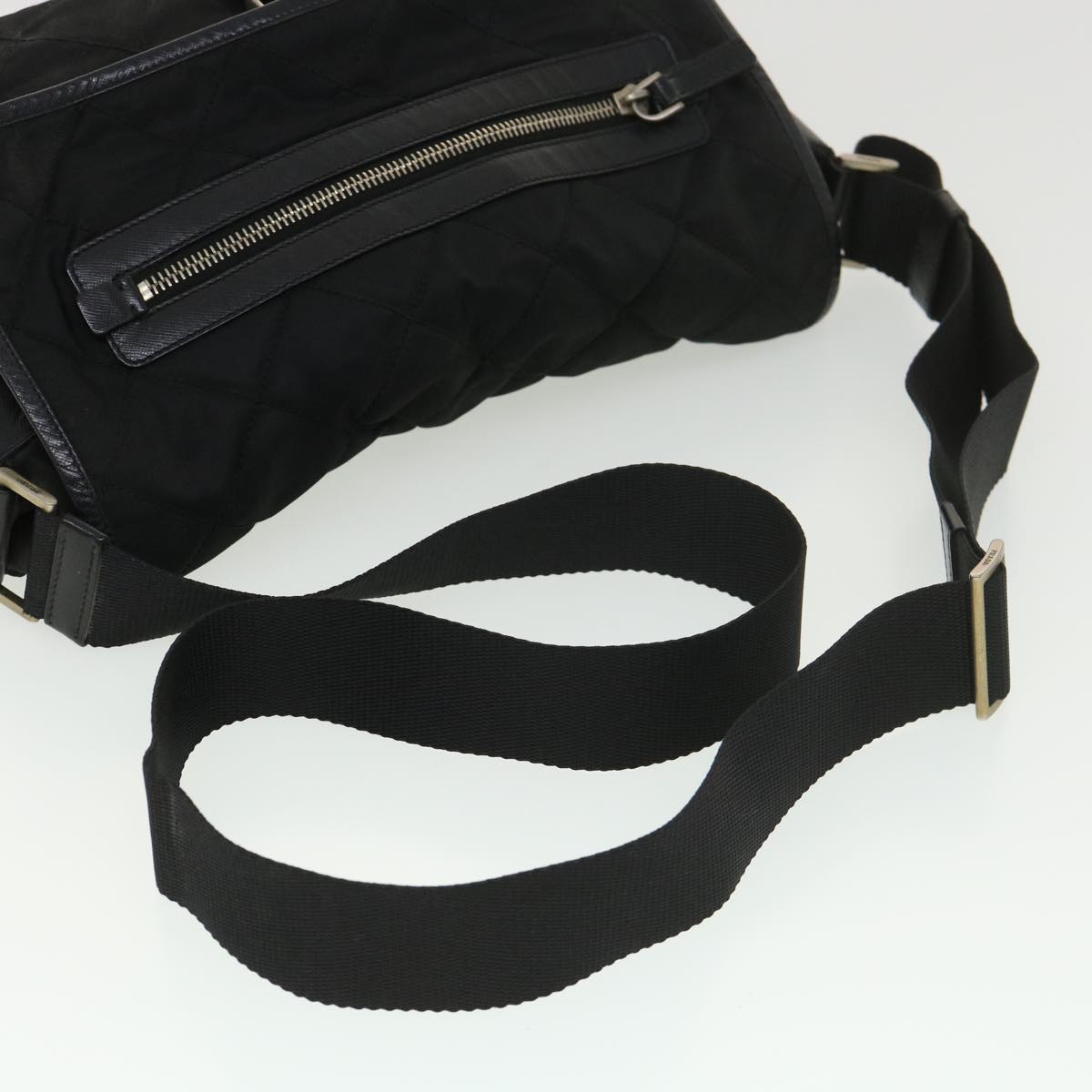 Prada Shoulder Bag Nylon Black  ar9170