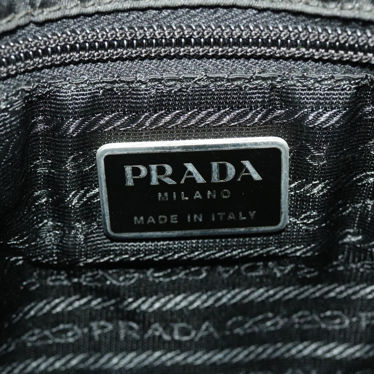 Prada Shoulder Bag Nylon Black  ar9231