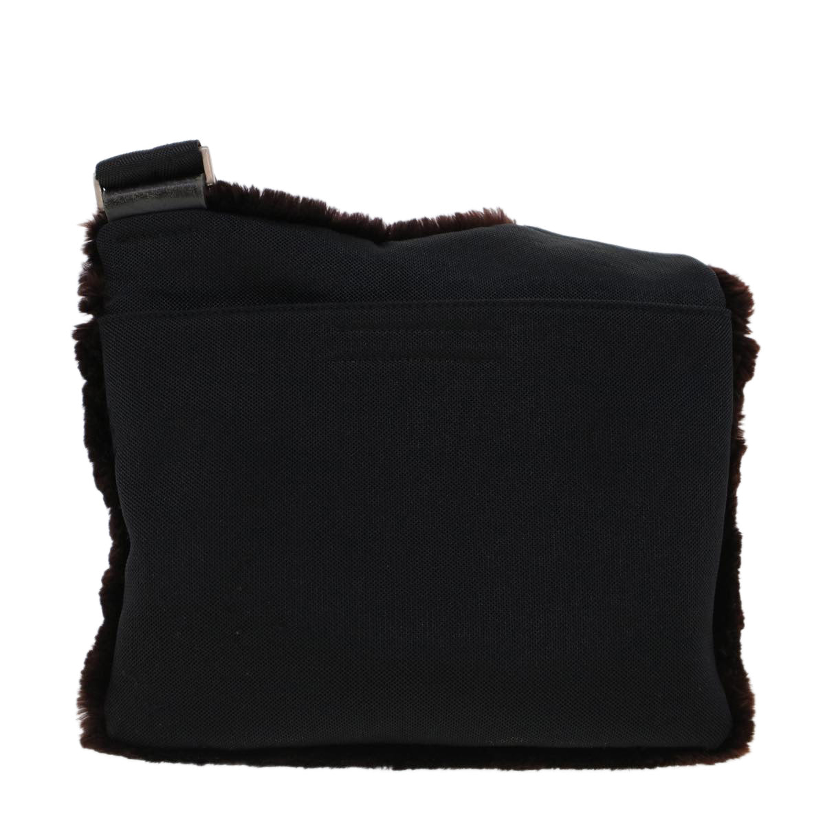 PRADA  Sports Shoulder Bag Fur Brown Auth ar9449B