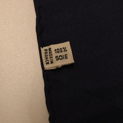 Celine Macadam Canvas Scarf Silk Navy Red  ar9644