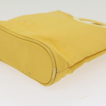 Celine Hand Bag Nylon Yellow  ar9694B