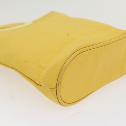 Celine Hand Bag Nylon Yellow  ar9694B