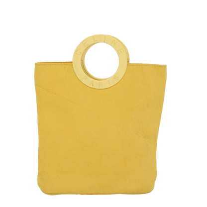 Celine Hand Bag Nylon Yellow  ar9694B