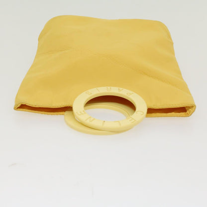 Celine Hand Bag Nylon Yellow  ar9694B