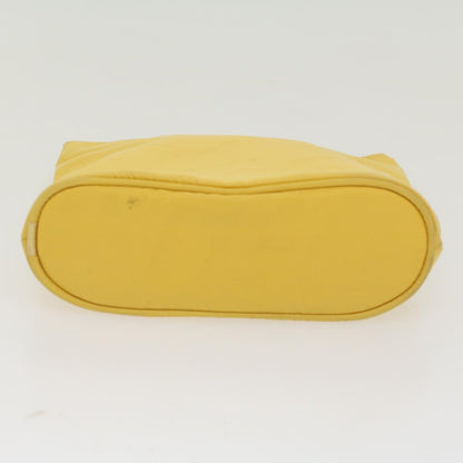 Celine Hand Bag Nylon Yellow  ar9694B