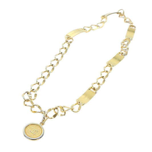 Chanel Belt metal ." Gold CC Auth arB