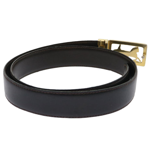 Celine Horse Carriage Belt Leather 28"-32.3" Black  ar9780