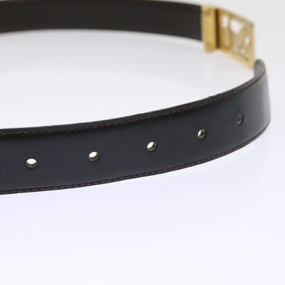 Celine Horse Carriage Belt Leather 28"-32.3" Black  ar9780