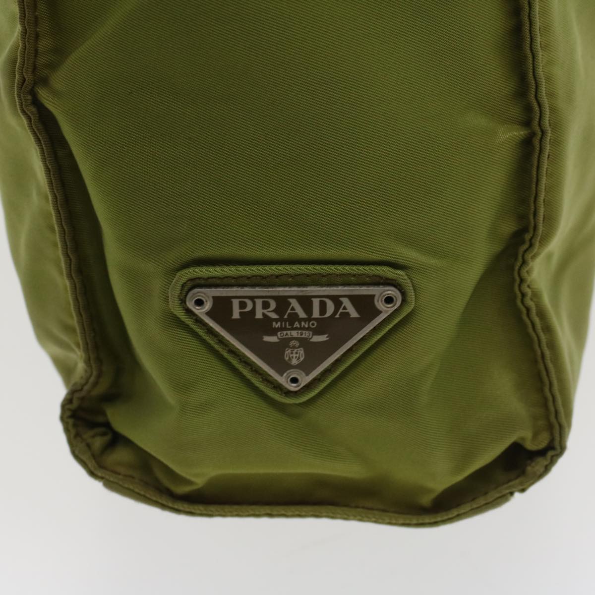 Prada Hand Bag Nylon Khaki  ar9806B