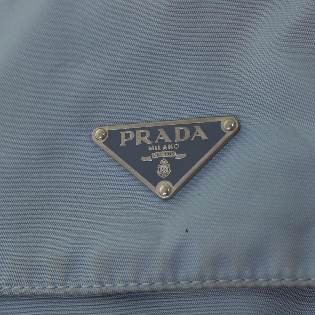 Prada Shoulder Bag Nylon Light Blue  ar9923